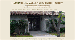 Desktop Screenshot of carpinteriahistoricalmuseum.org